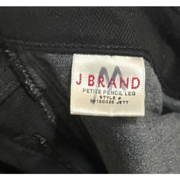 📚J Brand • EUC Black Petite Pencil Leg Jeans- Size 28 - Picture 4 of 8